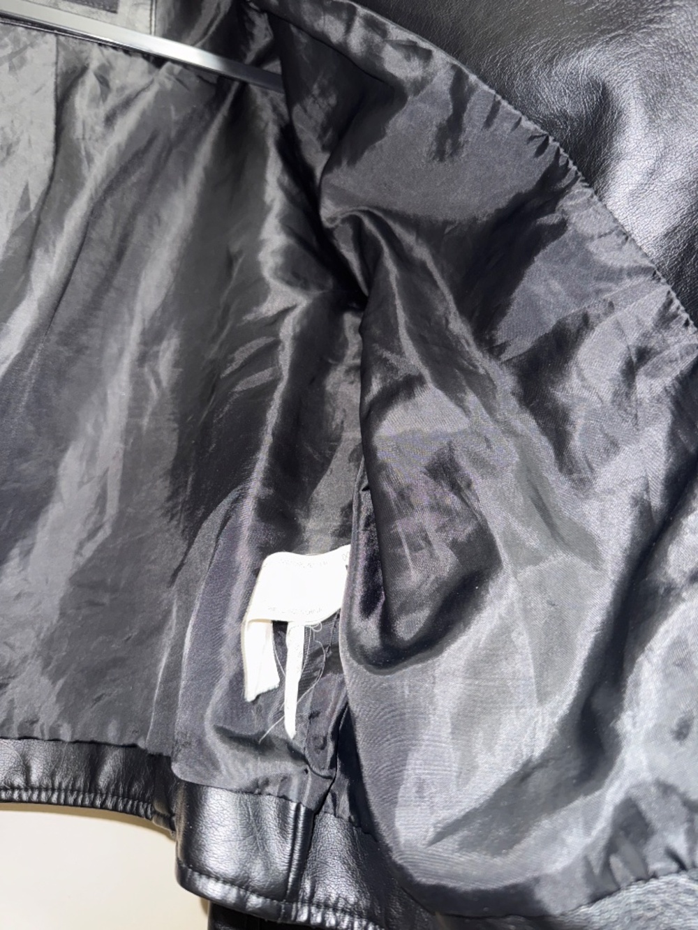 Ashley Faux Leather Jacket Black Size XL - Picture 3 of 6
